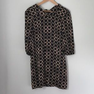 J. Crew sz 0 100% silk tie neck dress